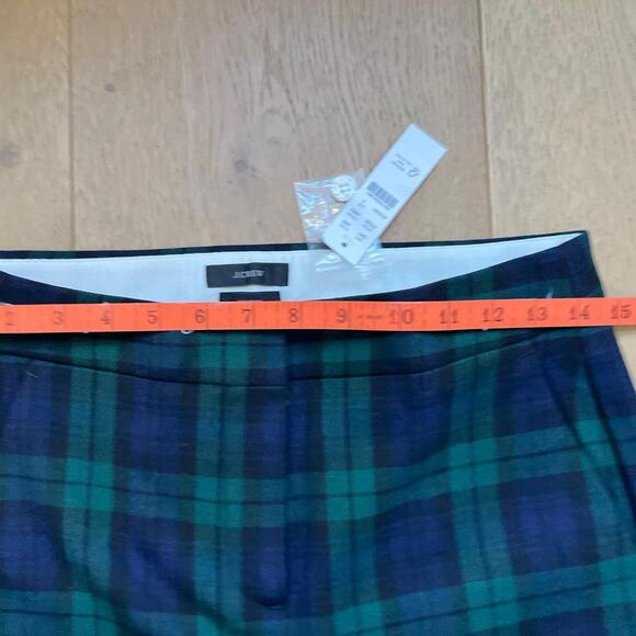 NWT! J. Crew Plaid Hayden Cropped Wool Blend Pants - Picture 4 of 8